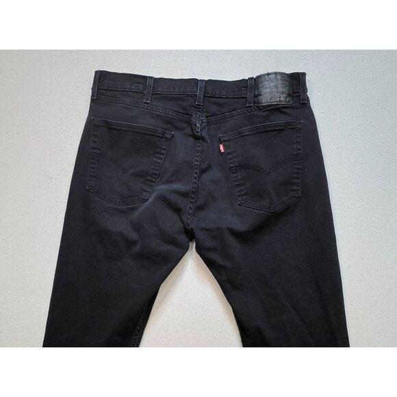 Levi's 512 Men's Slim Taper Jeans Stretch Size 38x30 Black Denim Dark Wash - Picture 9 of 10